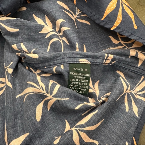 Rodd&Gunn Men’s Cape Beale short sleeve cotton button up shirt in navy Sz Xl - Picture 9 of 9